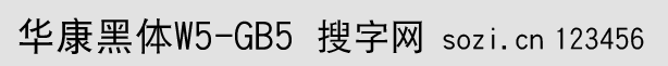 華康黑體W5-GB5