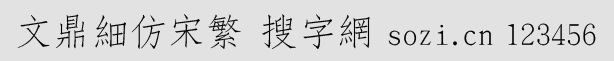文鼎細(xì)仿宋繁(TSUN00L)