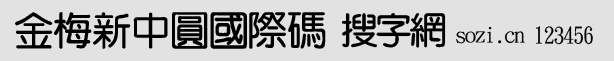 金梅新中圓國際碼