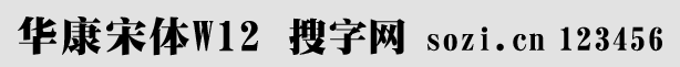 華康宋體W12-GB5