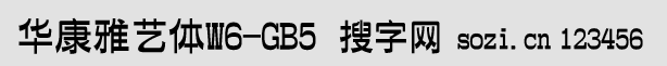 華康雅藝體W6繁