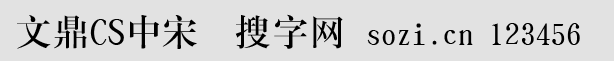 文鼎CS中宋簡(jiǎn)