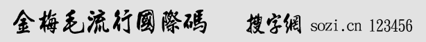 金梅毛流行國(guó)際碼