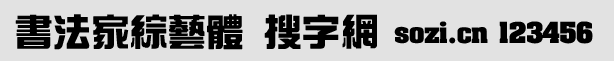 書法家綜藝體