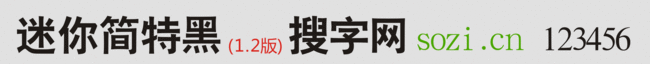 迷你簡特黑