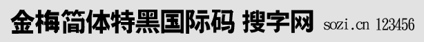 金梅簡(jiǎn)體特黑國際碼