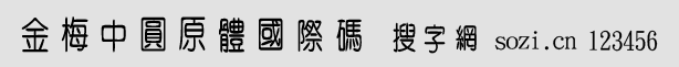 金梅中圓原體國際碼
