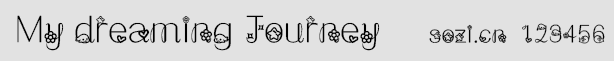 My dreaming Journey字體