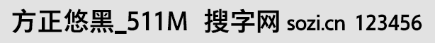 方正悠黑_511M