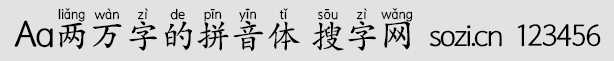 Aa兩萬字的拼音體