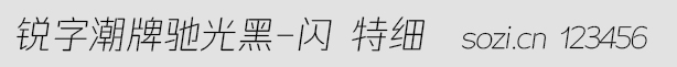 銳字潮牌馳光黑-閃 特細(xì)