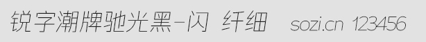 銳字潮牌馳光黑-閃 纖細(xì)